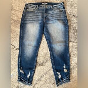 Kancan Distressed Cropped Jeans Size 32